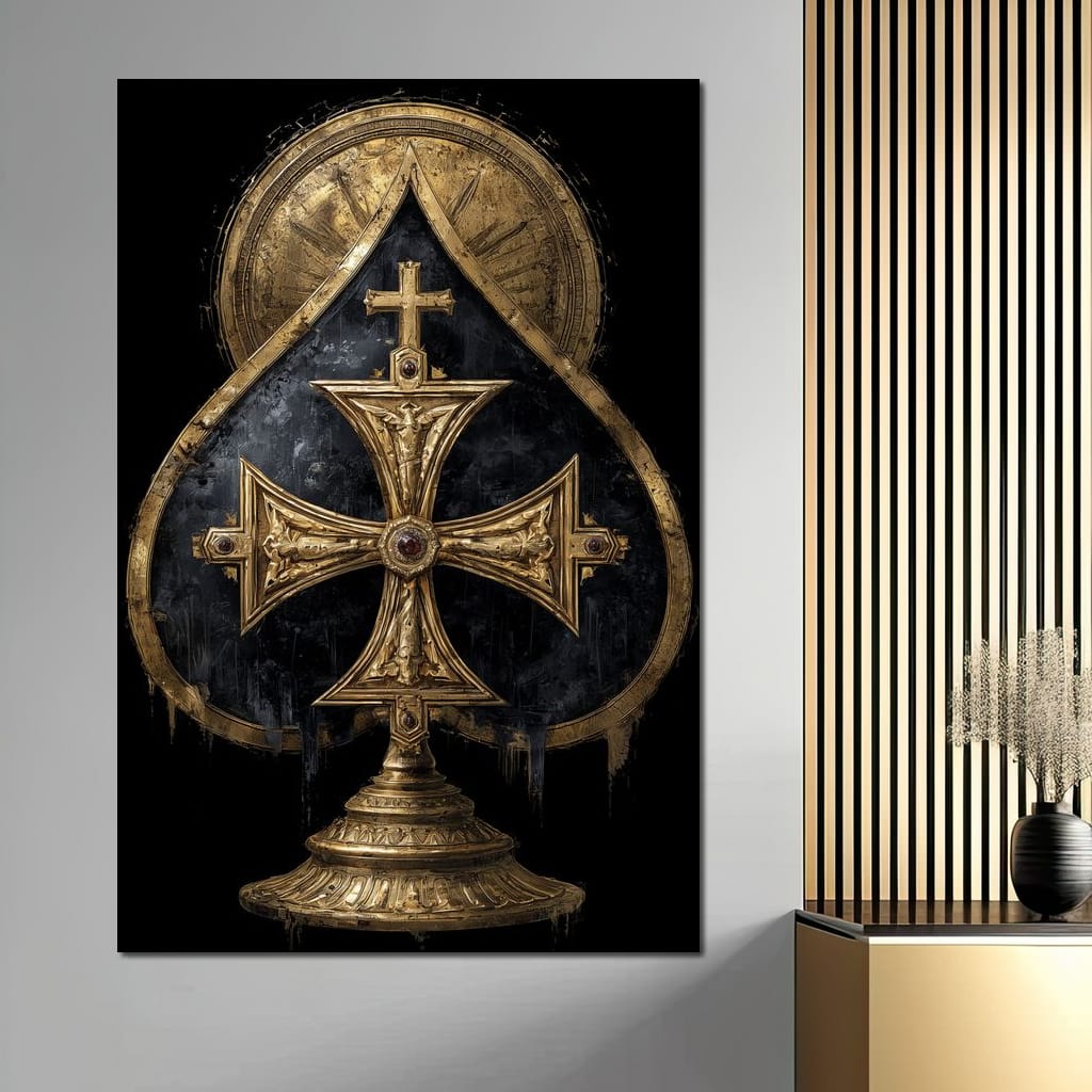 Gilded Faith Of The Spades Canvas Wall Art