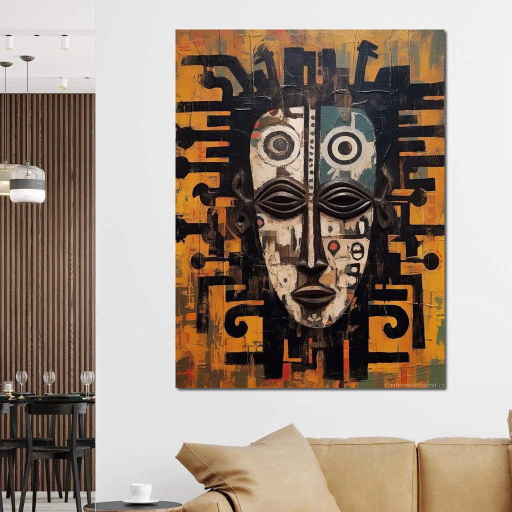 Tribal Mask 19 Canvas Wall Art