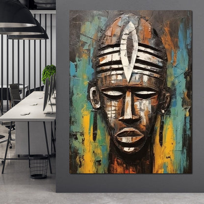 Tribal Mask 18 Canvas Wall Art