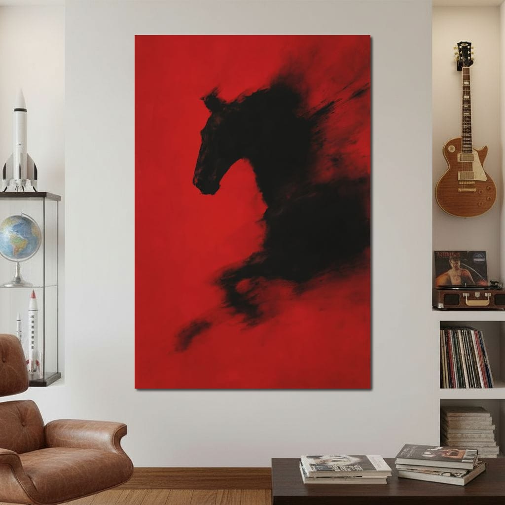 Unbound Spirit Rushing Through Darkness Canvas Wall Art