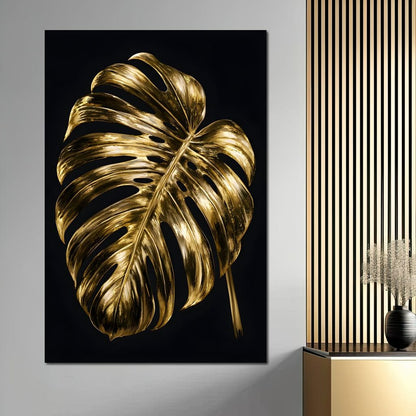 Gilded Foliage Night Study Canvas Wall Art