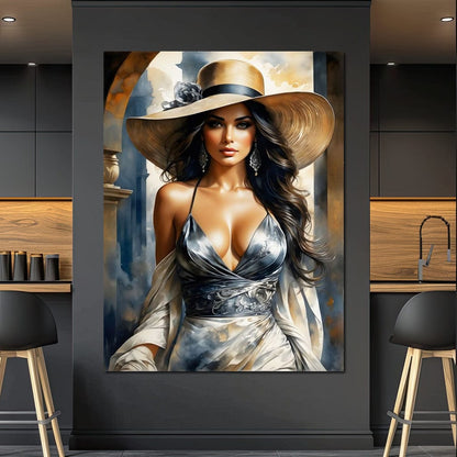 Female Portrait 285 Canvas Wall Art