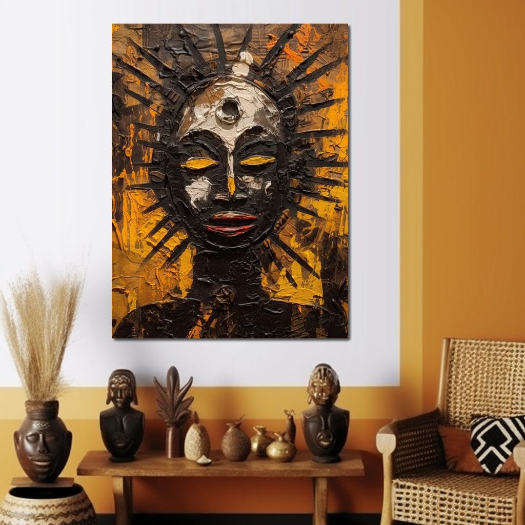Tribal Mask 03 Canvas Wall Art