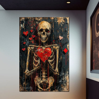 Romantic Skeleton 5 Canvas Wall Art