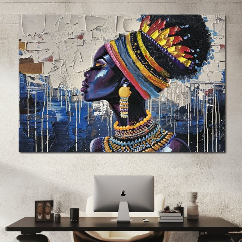 Sapphire Dreams of Africa Canvas Wall Art
