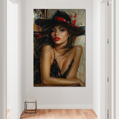 Sable Fedora Canvas Wall Art