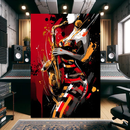 Rhythm Of The Midnight Note Canvas Wall Art