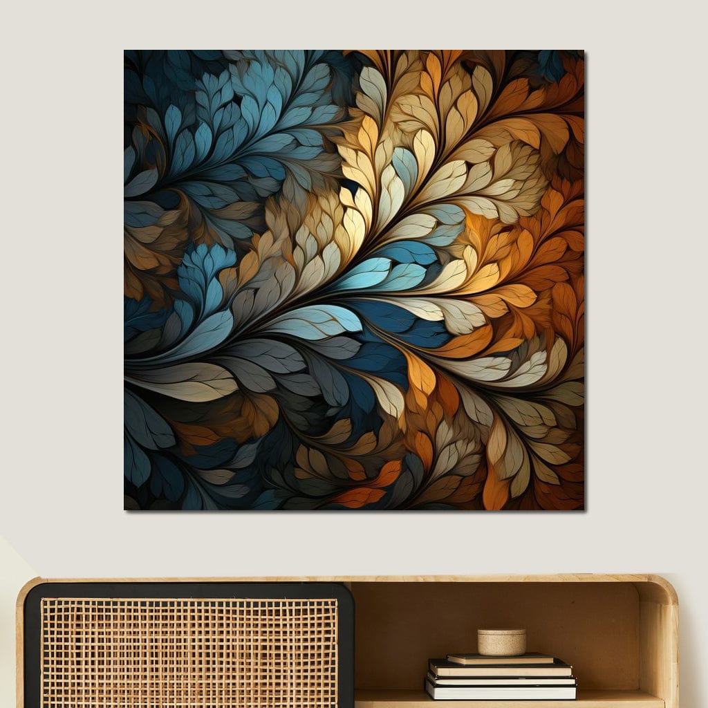 Mosaic Leaf Dreamscape Canvas Wall Art