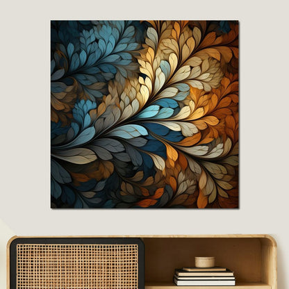 Mosaic Leaf Dreamscape Canvas Wall Art