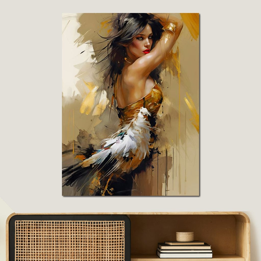 Female Portrait 068 Canvas Wall Art