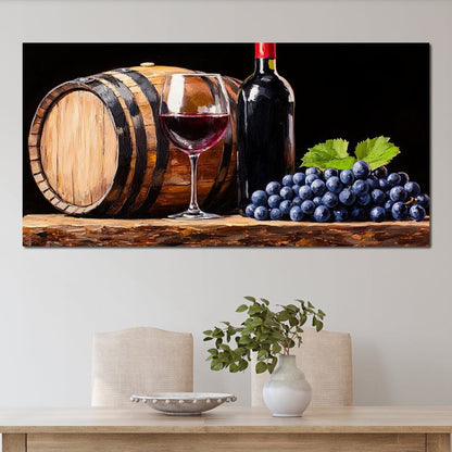 Vintage Vino Canvas Wall Art