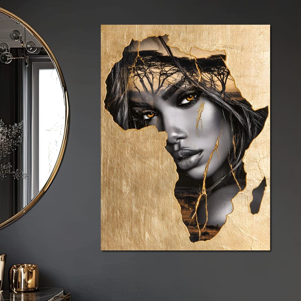 Golden Legacy of the Savannah Soul Canvas Wall Art