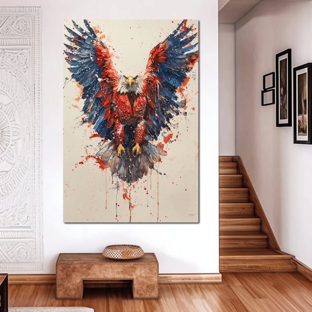 Majestic Flight: The Spirit of America Canvas Wall Art