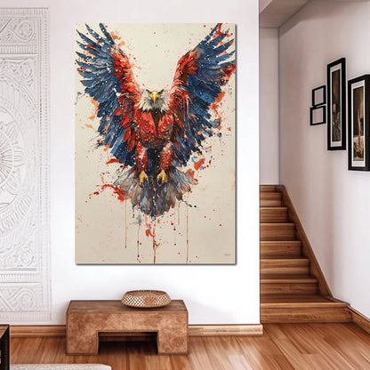 Majestic Flight: The Spirit of America Canvas Wall Art
