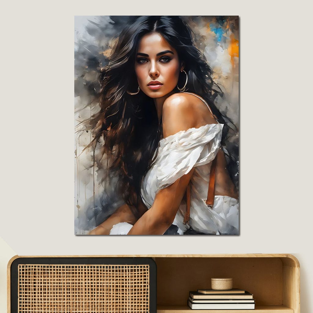 Female Portrait 169 Canvas Wall Art