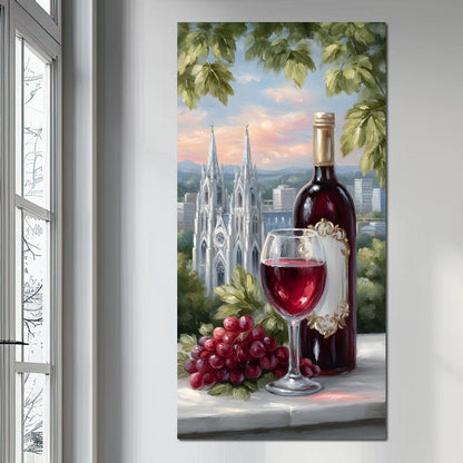 Wine Reverie Cathedral Vista Canvas Wall Art