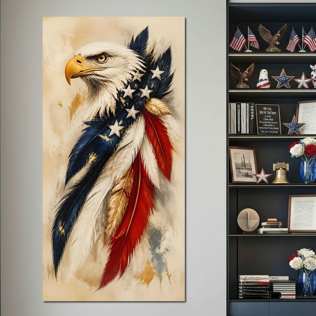 Sovereign Flight Of Freedom Canvas Wall Art