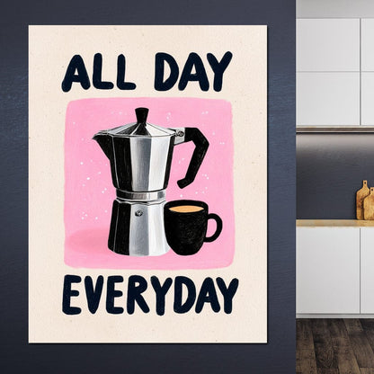 All Day Coffee Ritual Canvas Wall Art