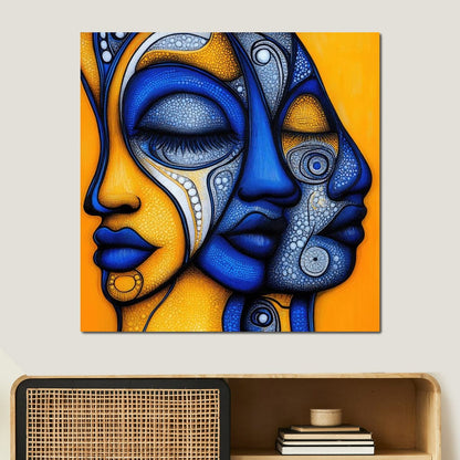 Whispers of the Mosaic Soul Canvas Wall Art