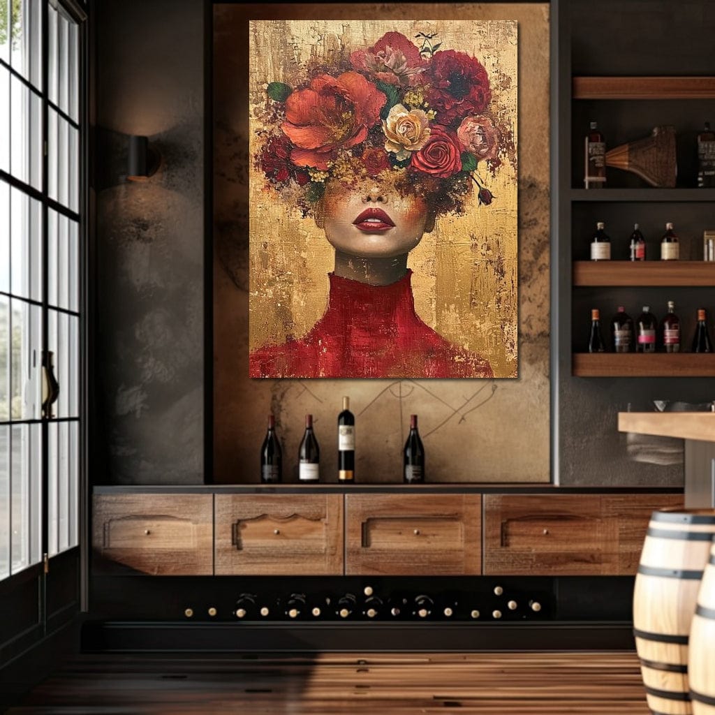 Blossom Crowned Silence Canvas Wall Art