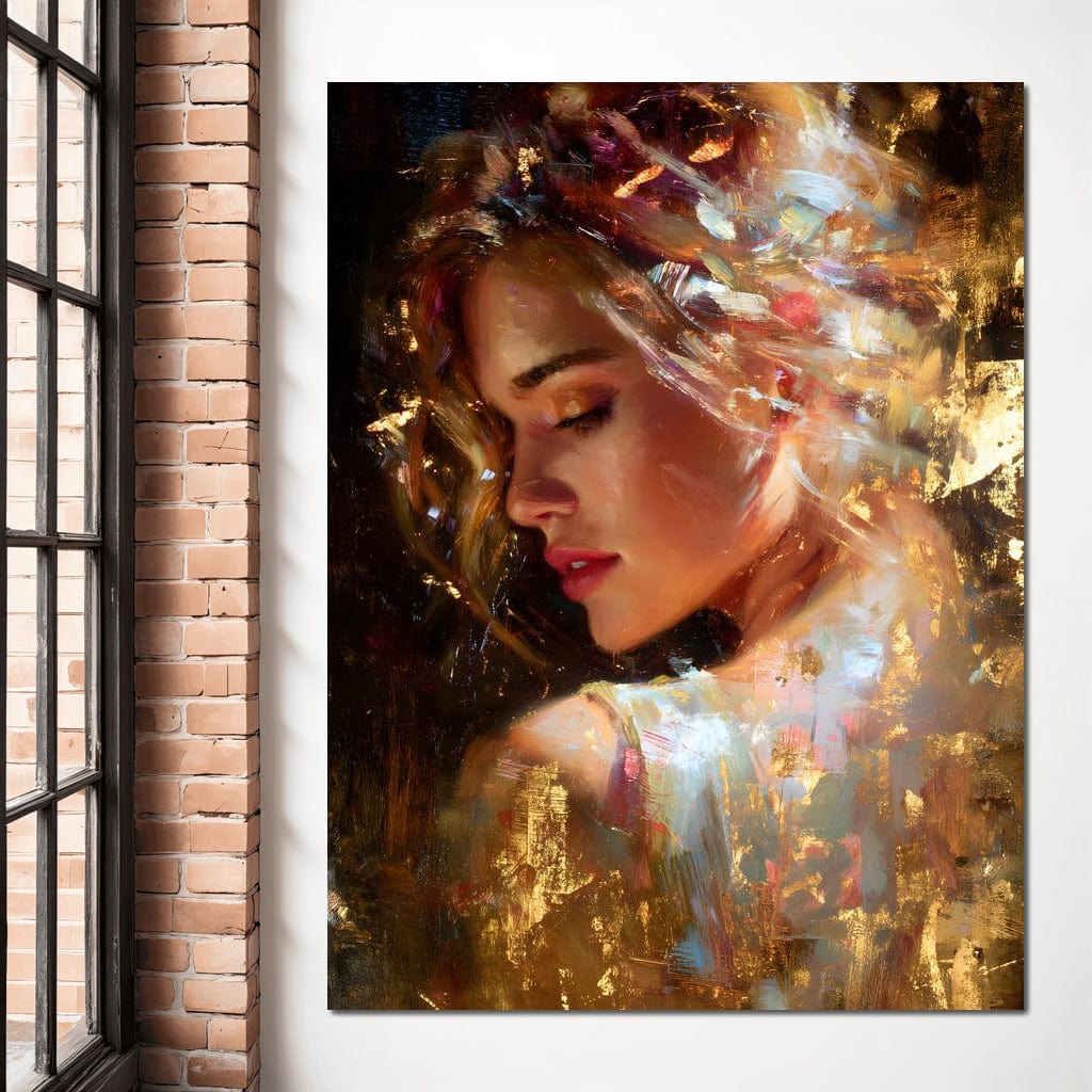 Radiant Brushstrokes Of Grace Canvas Wall Art