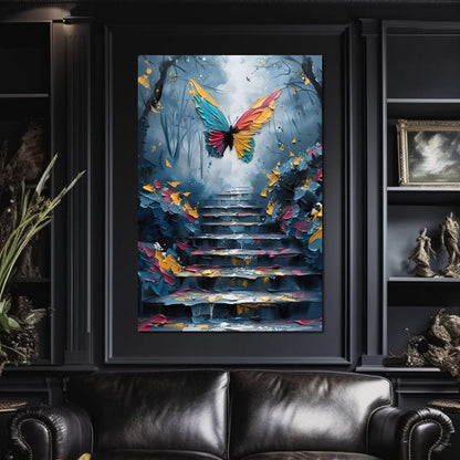Spectral Flight Ascending Canvas Wall Art