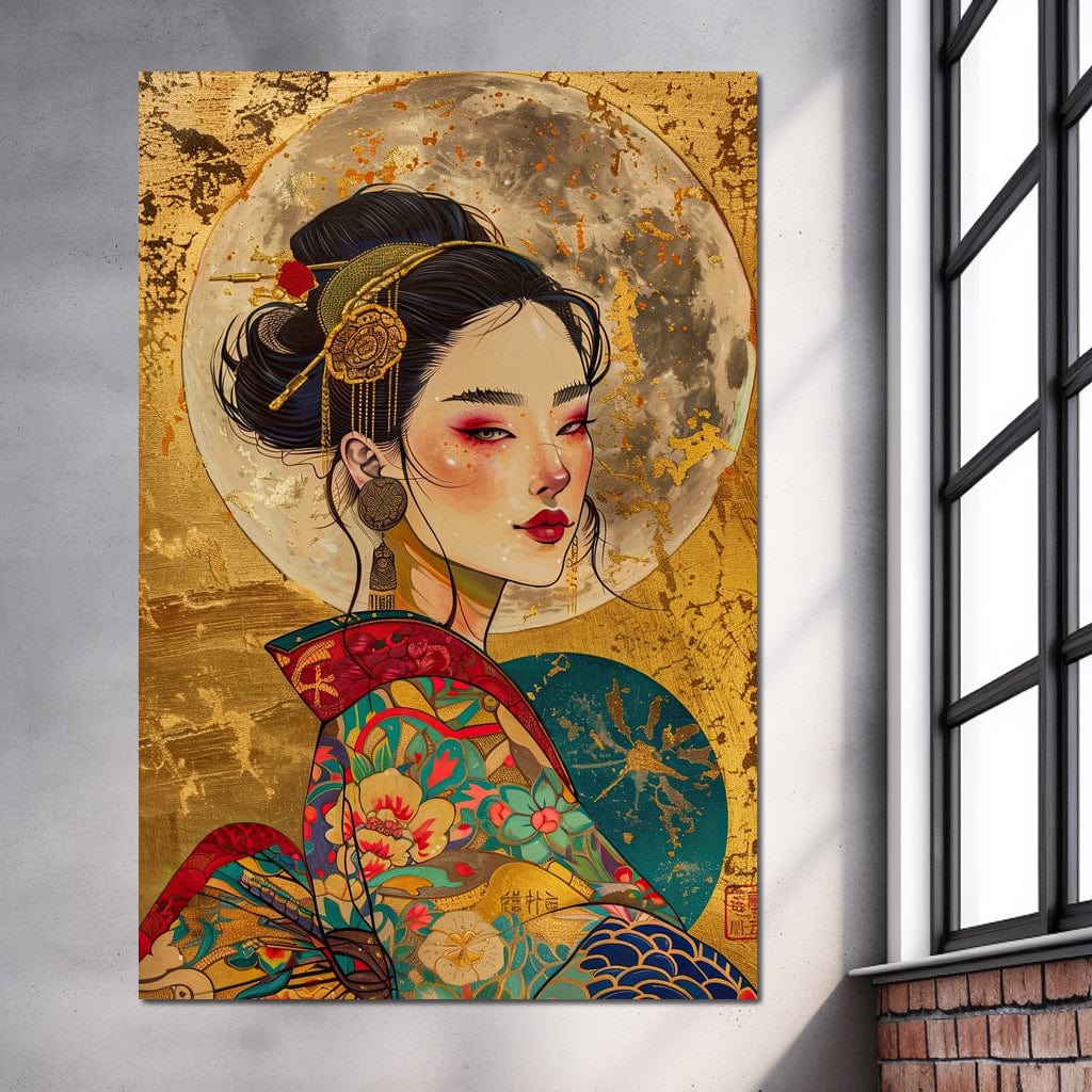 Celestial Empress Radiance Canvas Wall Art