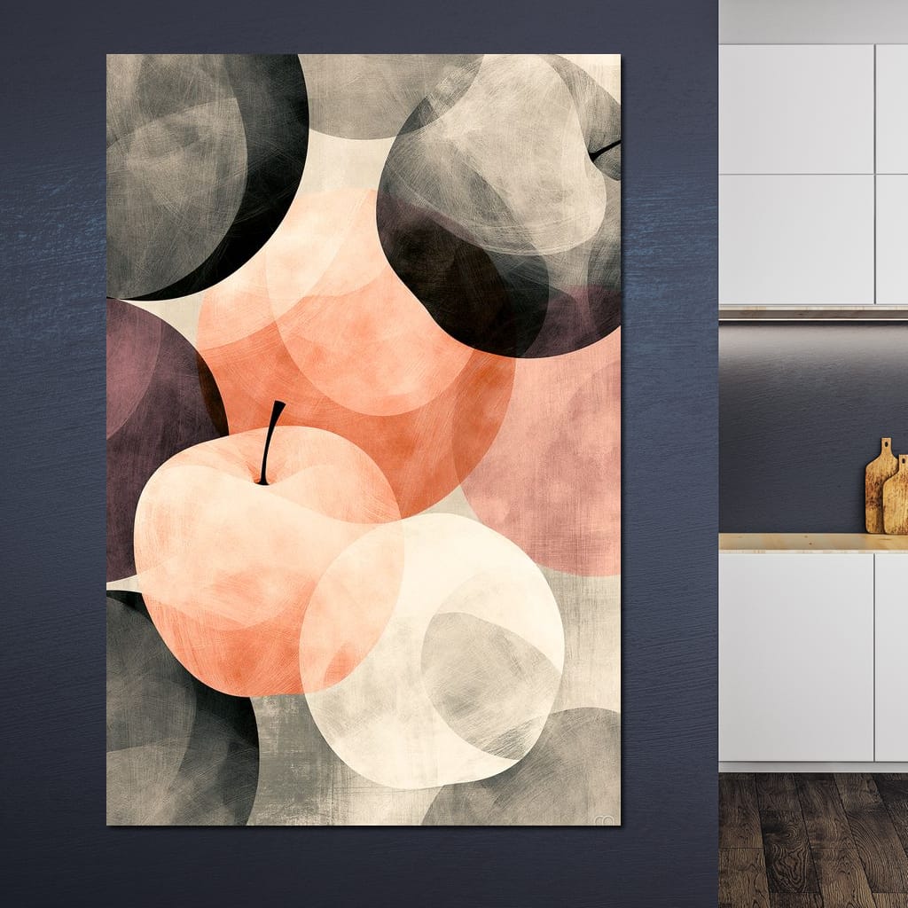 Orchard Shadows at Golden Hour Canvas Wall Art