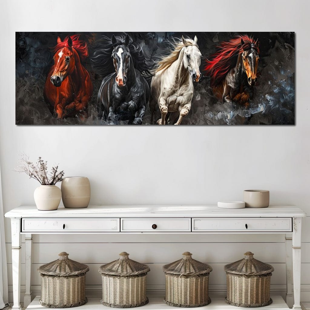Gallop Through Wild Breeze Canvas Wall Art