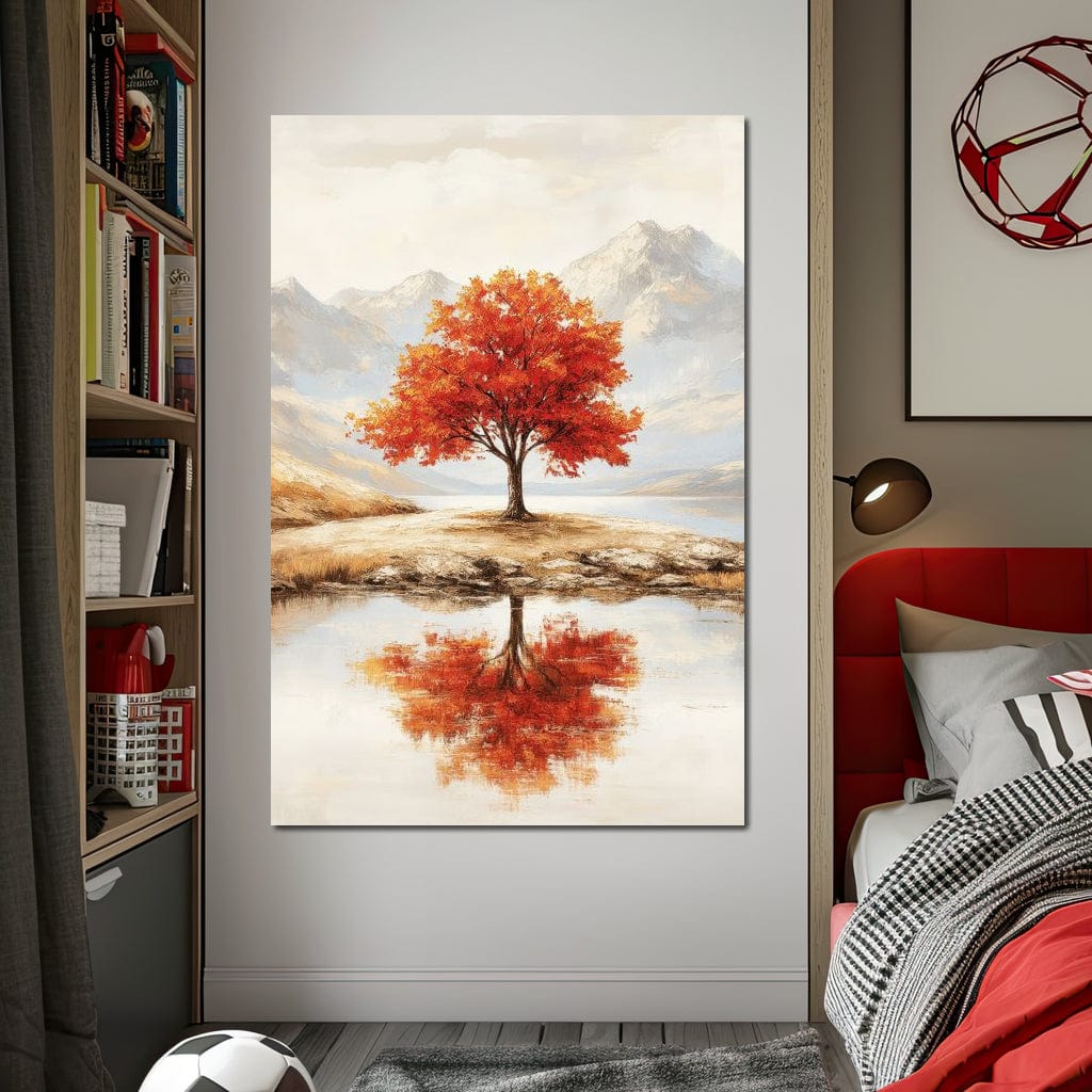 Reflections of Autumn Canvas Wall Art