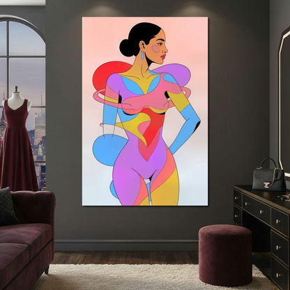 The Colorform Muse Canvas Wall Art