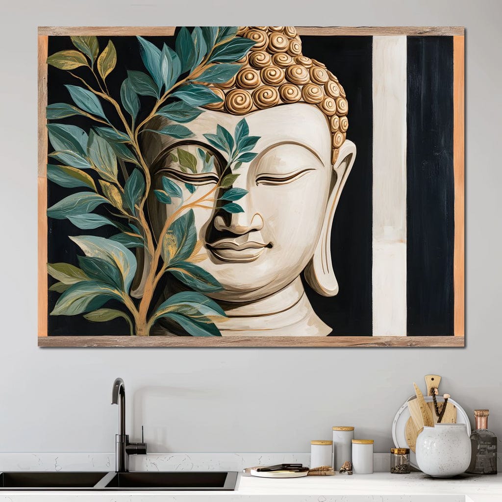Tranquil Buddha Sanctuary Canvas Wall Art