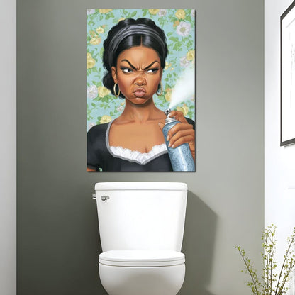 Bathroom Spray Canvas Wall Art