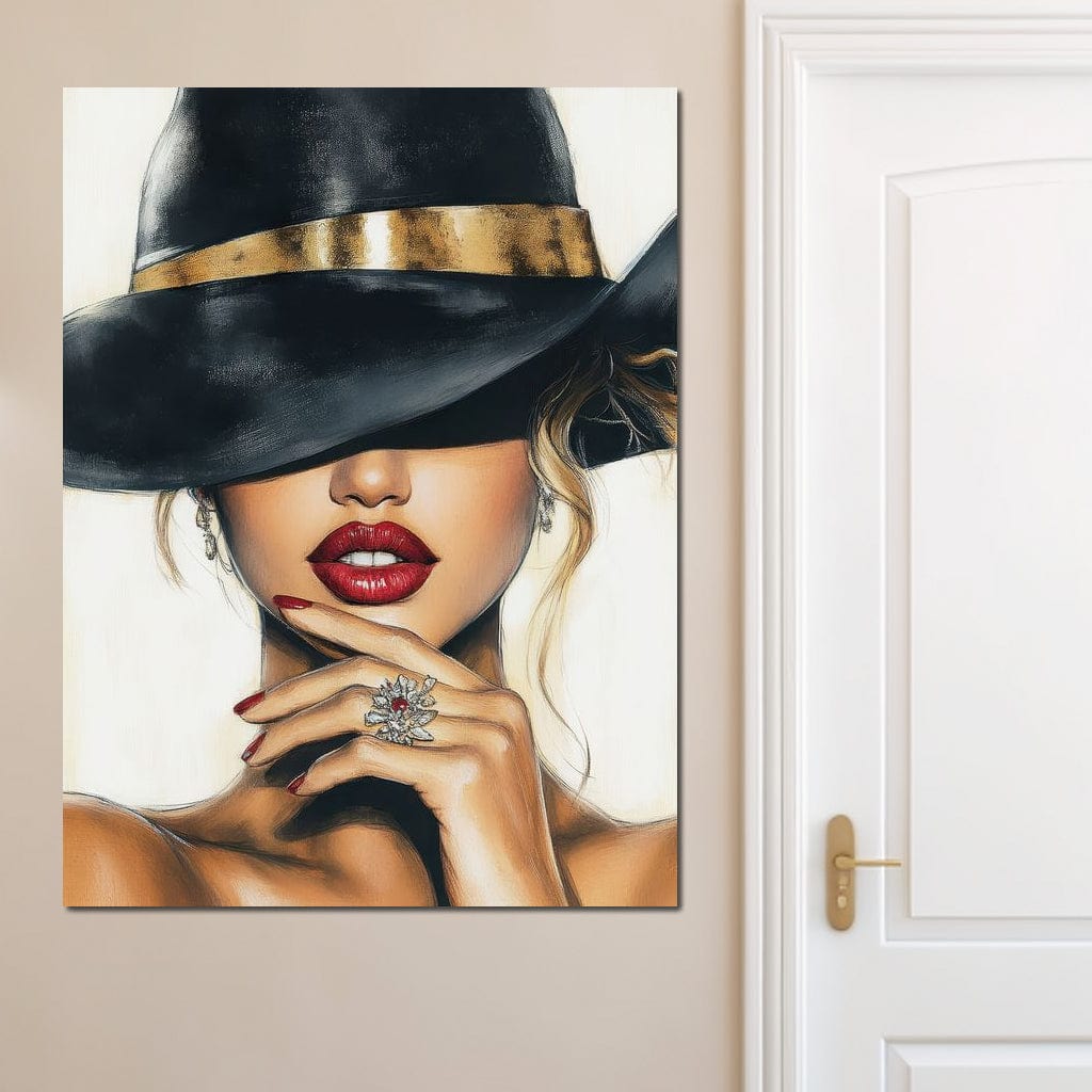 Midnight Allure Elegance Canvas Wall Art
