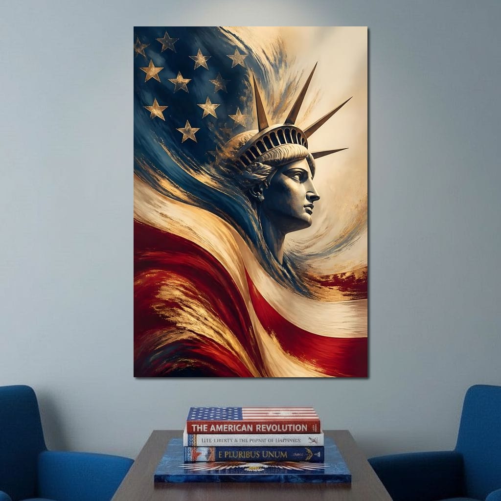Liberty Rising Canvas Wall Art