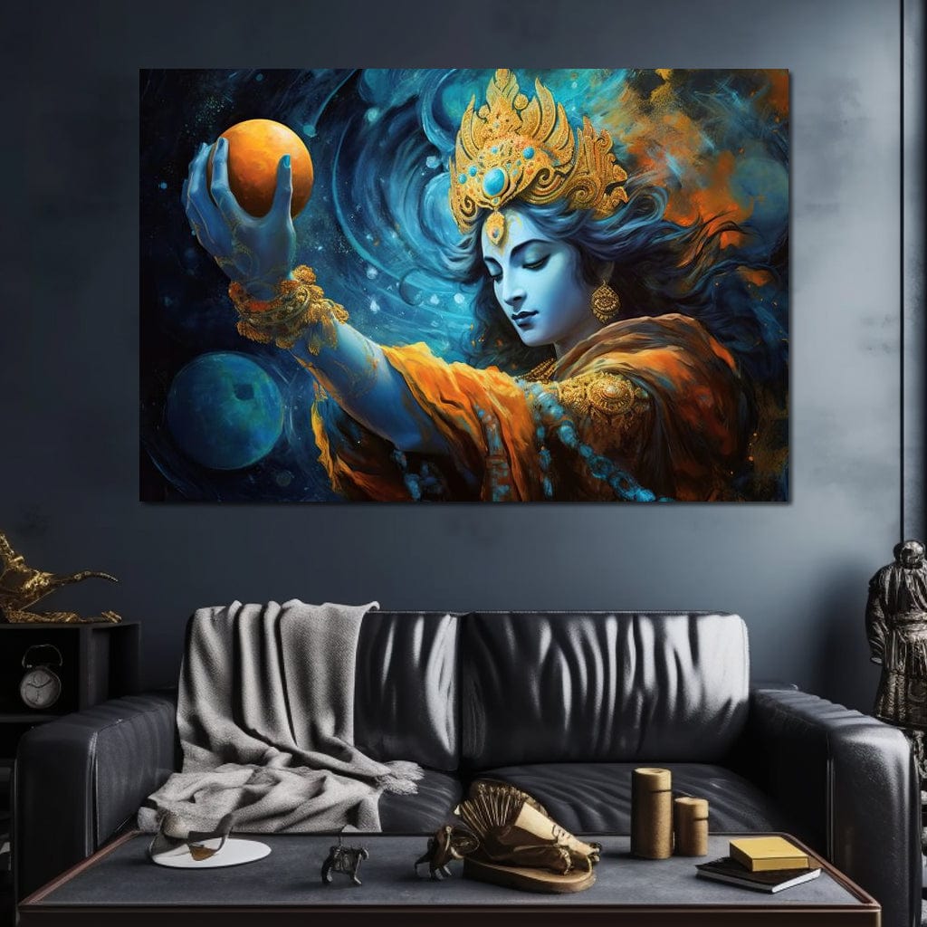 Krishna's Wisdom Path Canvas Wall Art
