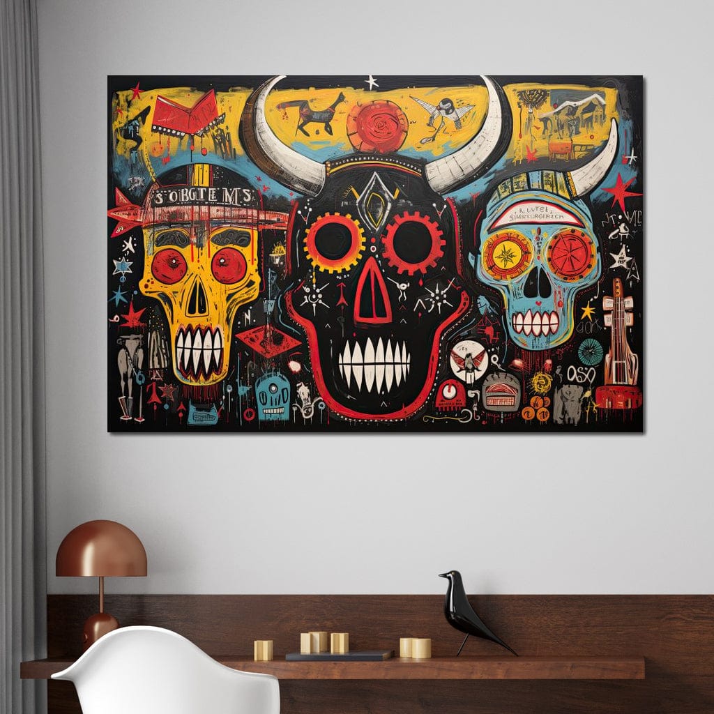 Mystic North American Totems Canvas Wall Art