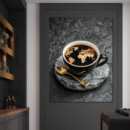 Golden Horizons Brewed Canvas Wall Art