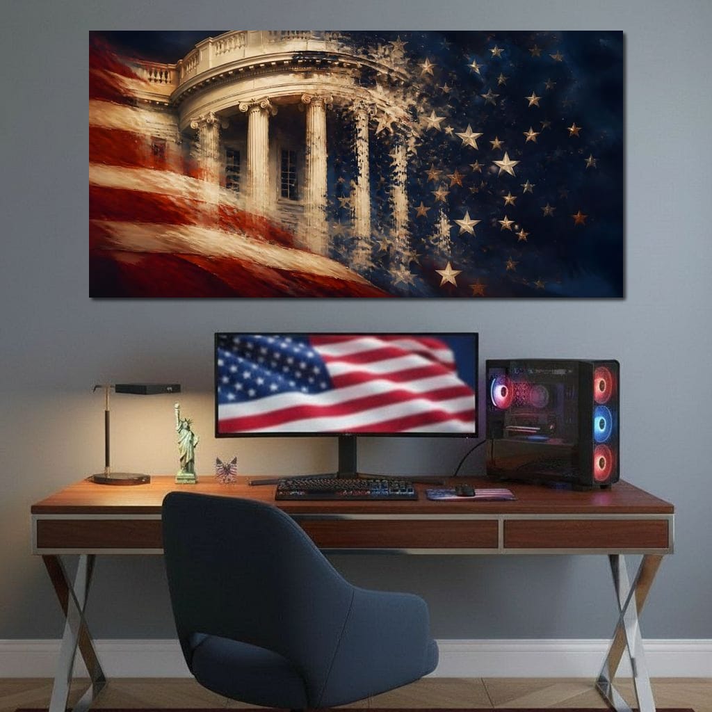 Republic Fading Into the Stars Canvas Wall Art