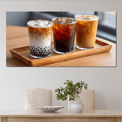 Trio of Iced Cafe Delights Canvas Wall Art