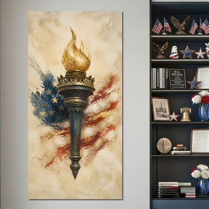 Legacy of the Golden Flame Canvas Wall Art