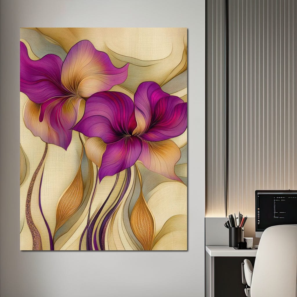Velvet Blooms Canvas Wall Art