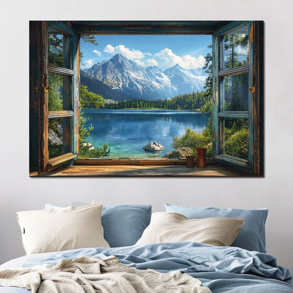Alpine Serenity Vista Canvas Wall Art