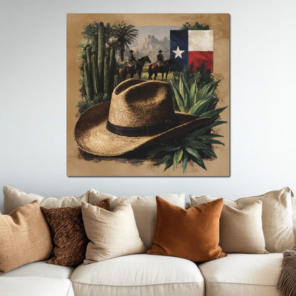 Texas Rangers Desert Legacy Canvas Wall Art