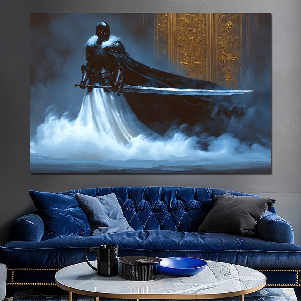 Majestic Shadowed Sentinel Canvas Wall Art
