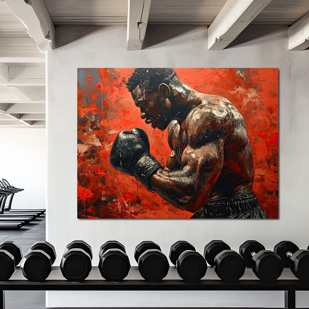 Fervent Pugilist Canvas Wall Art