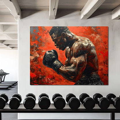 Fervent Pugilist Canvas Wall Art
