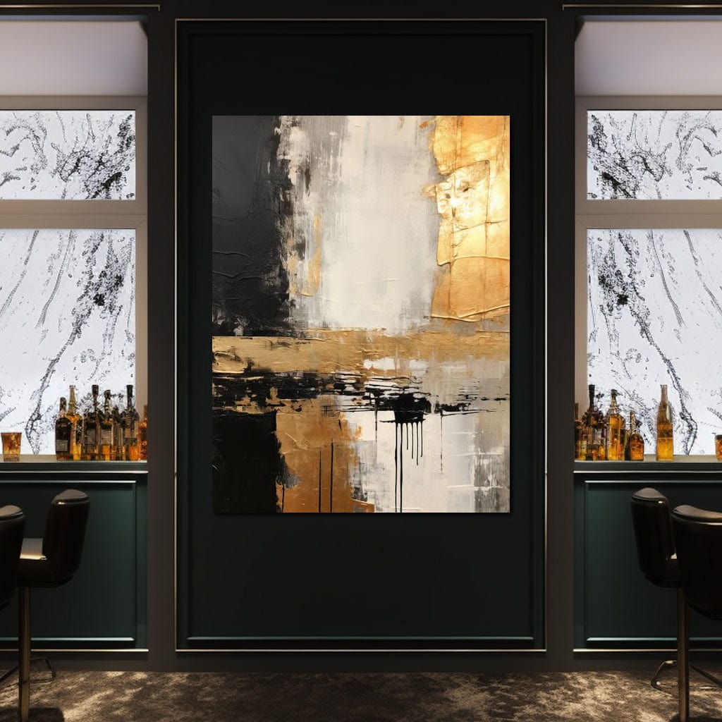 Gold Amber Shades Canvas Wall Art