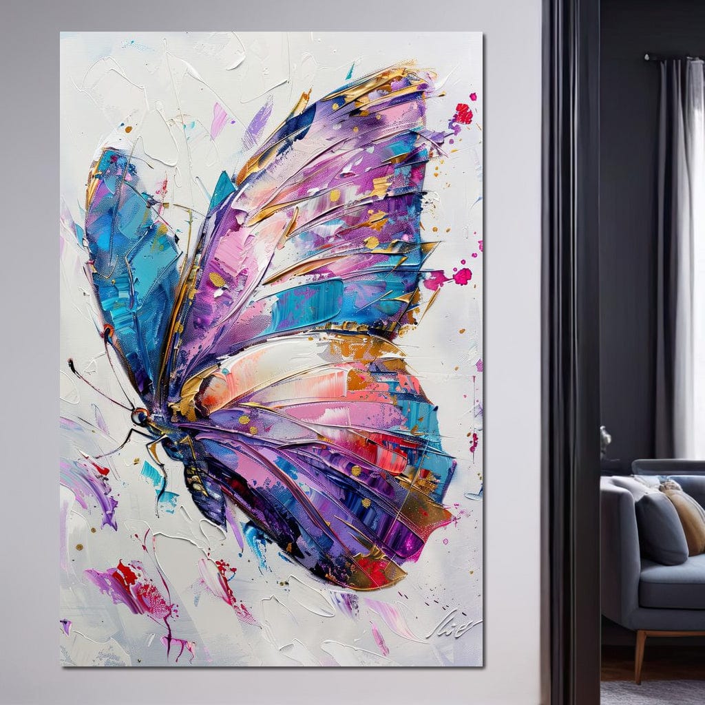 Kaleidoscope Butterfly Bliss Canvas Wall Art