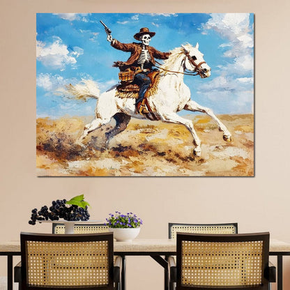 Rider of the Endless Plains Canvas Wall Art